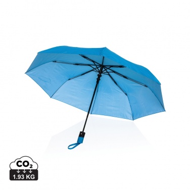 Logo trade corporate gifts picture of: 21" Impact AWARE™ 190T mini auto open umbrella