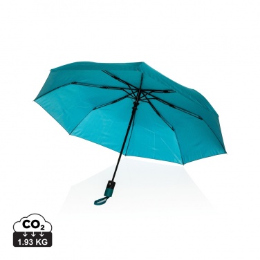 Logo trade promotional merchandise photo of: 21" Impact AWARE™ 190T mini auto open umbrella