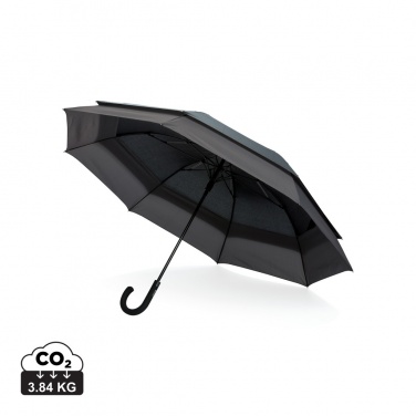 Logo trade promotional products image of: Swiss Peak AWARE™ 23" to 27" expandable umbrella