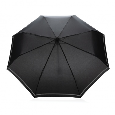 Logo trade promotional products picture of: 20.5"Impact AWARE™ RPET 190T pongee mini reflective umbrella