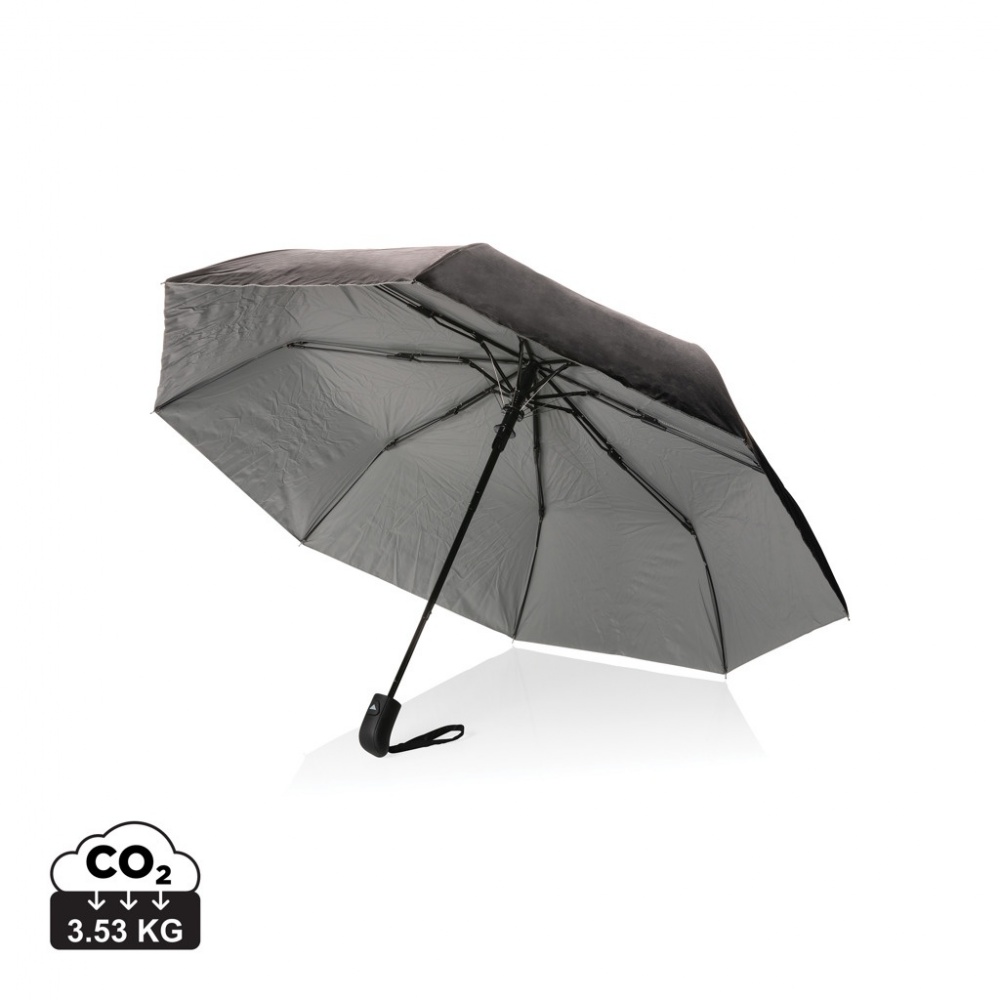 Logotrade corporate gift picture of: 21" Impact AWARE™ RPET 190T Pongee dual colour mini umbrella