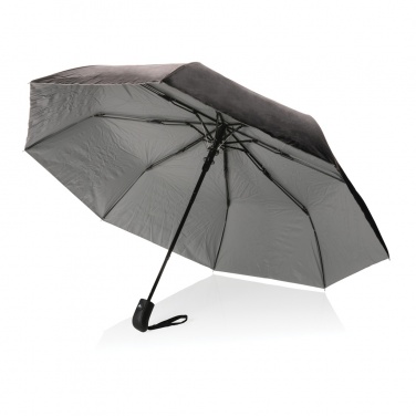 Logo trade promotional gifts picture of: 21" Impact AWARE™ RPET 190T Pongee dual colour mini umbrella