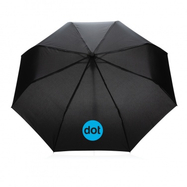 Logo trade promotional item photo of: 21" Impact AWARE™ RPET 190T mini auto open umbrella