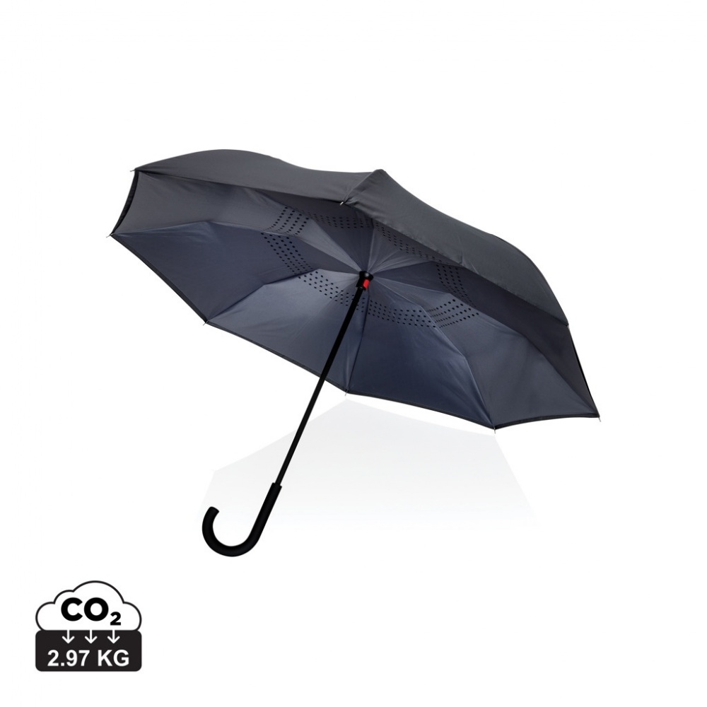 Logotrade promotional product picture of: 23" Impact AWARE™ RPET 190T reversible umbrella