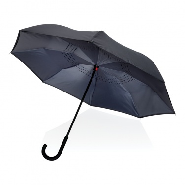 Logotrade corporate gift picture of: 23" Impact AWARE™ RPET 190T reversible umbrella