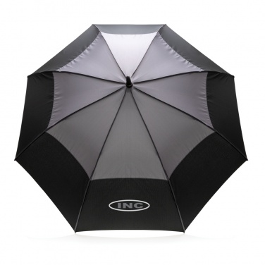 Logotrade promotional gift image of: 27" Impact AWARE™ RPET 190T auto open stormproof umbrella