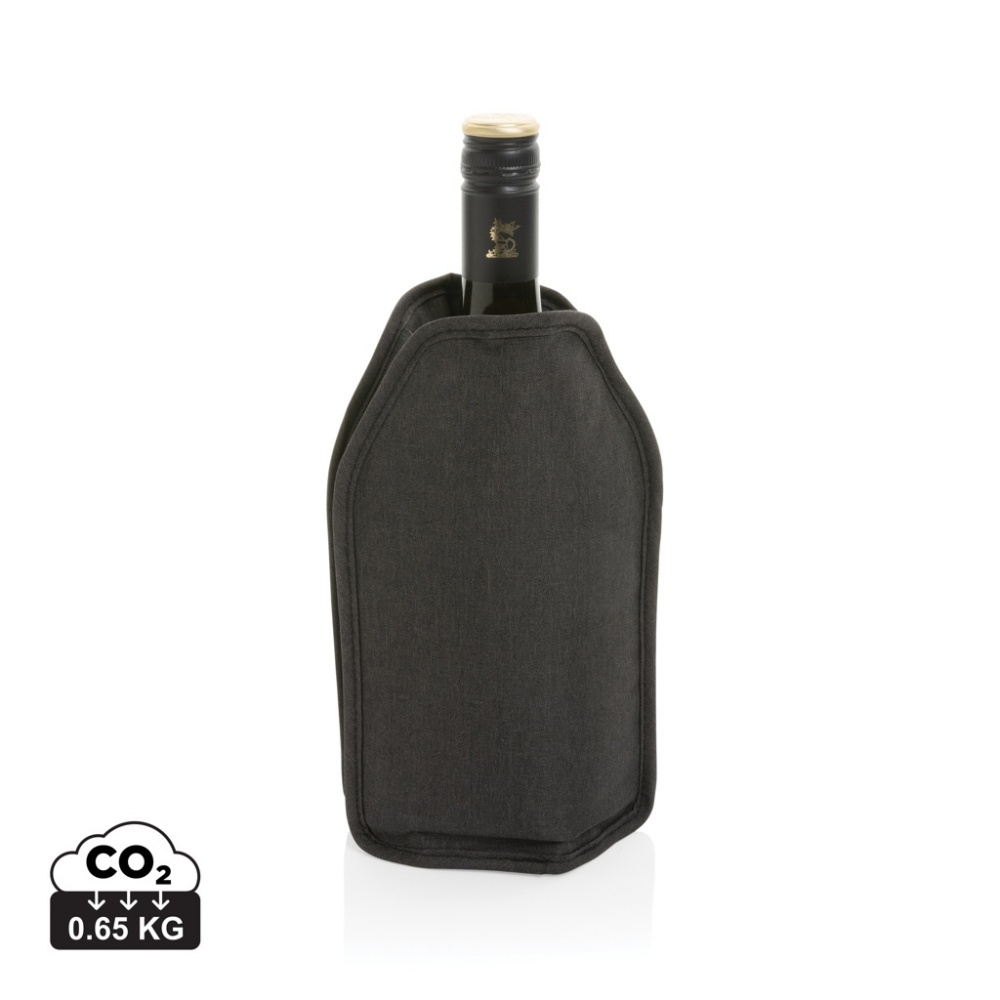 Logo trade promotional gifts image of: Vino AWARE™ RPET wine cooler sleeve