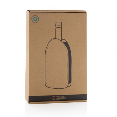 Logo trade advertising products image of: Vino AWARE™ RPET wine cooler sleeve