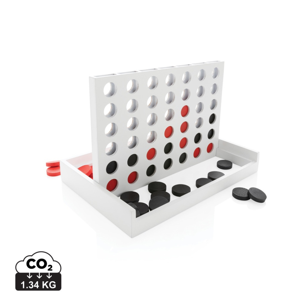 Logo trade promotional gift photo of: Connect four wooden game