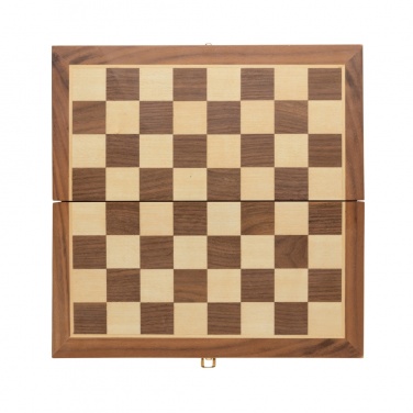 Logotrade promotional product picture of: Luxury wooden foldable chess set