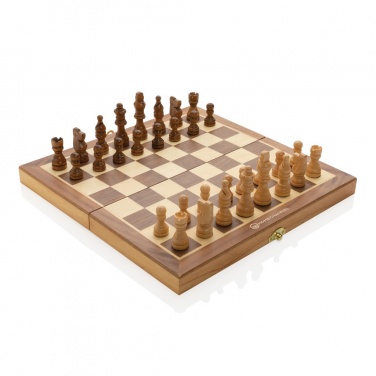 Logo trade advertising products picture of: Luxury wooden foldable chess set