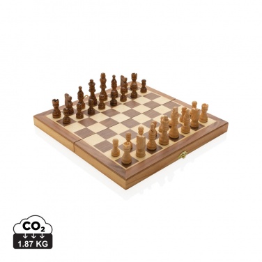 Logotrade promotional merchandise image of: Luxury wooden foldable chess set