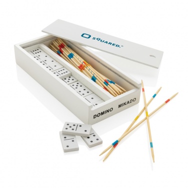 Logotrade promotional gift image of: Deluxe mikado/domino in wooden box