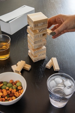 Logo trade advertising products picture of: Deluxe tumbling tower wood block stacking game