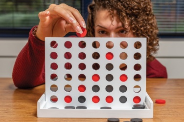 Logotrade promotional item image of: Connect four wooden game