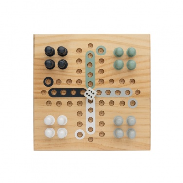 Logo trade promotional item photo of: Claire wooden Ludo game