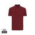 Iqoniq Yosemite recycled cotton pique polo, burgundy