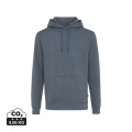 Iqoniq Torres recycled cotton hoodie undyed, heather navy