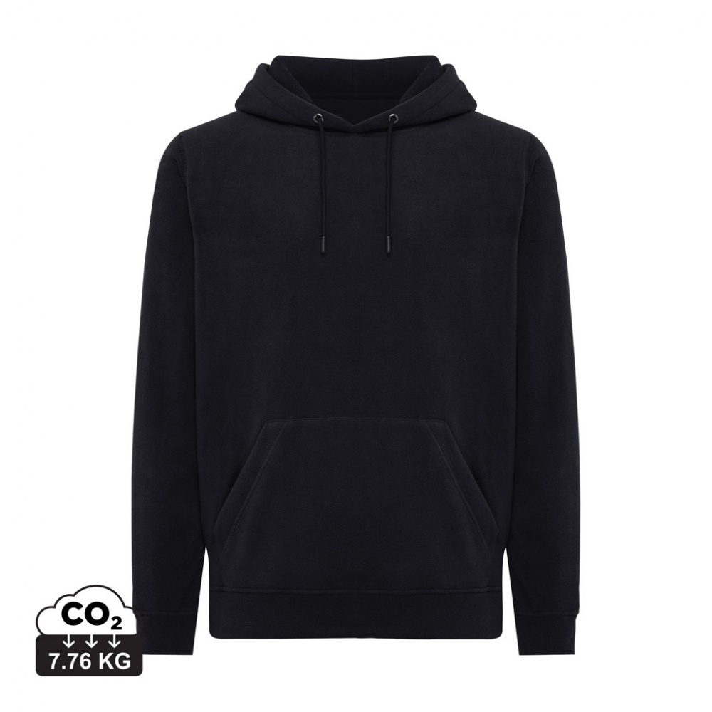 Logo trade promotional items picture of: Iqoniq Trivor recycled polyester microfleece hoodie