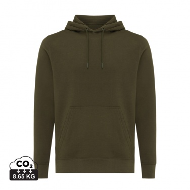 Logo trade promotional merchandise image of: Iqoniq Rila lightweight recycled cotton hoodie