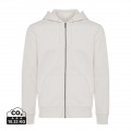 Iqoniq Abisko recycled cotton zip through hoodie, natural raw