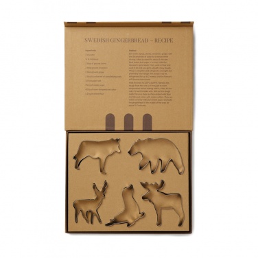 Logo trade promotional merchandise photo of: VINGA Nordic big 5 cookie cutter 5-piece set