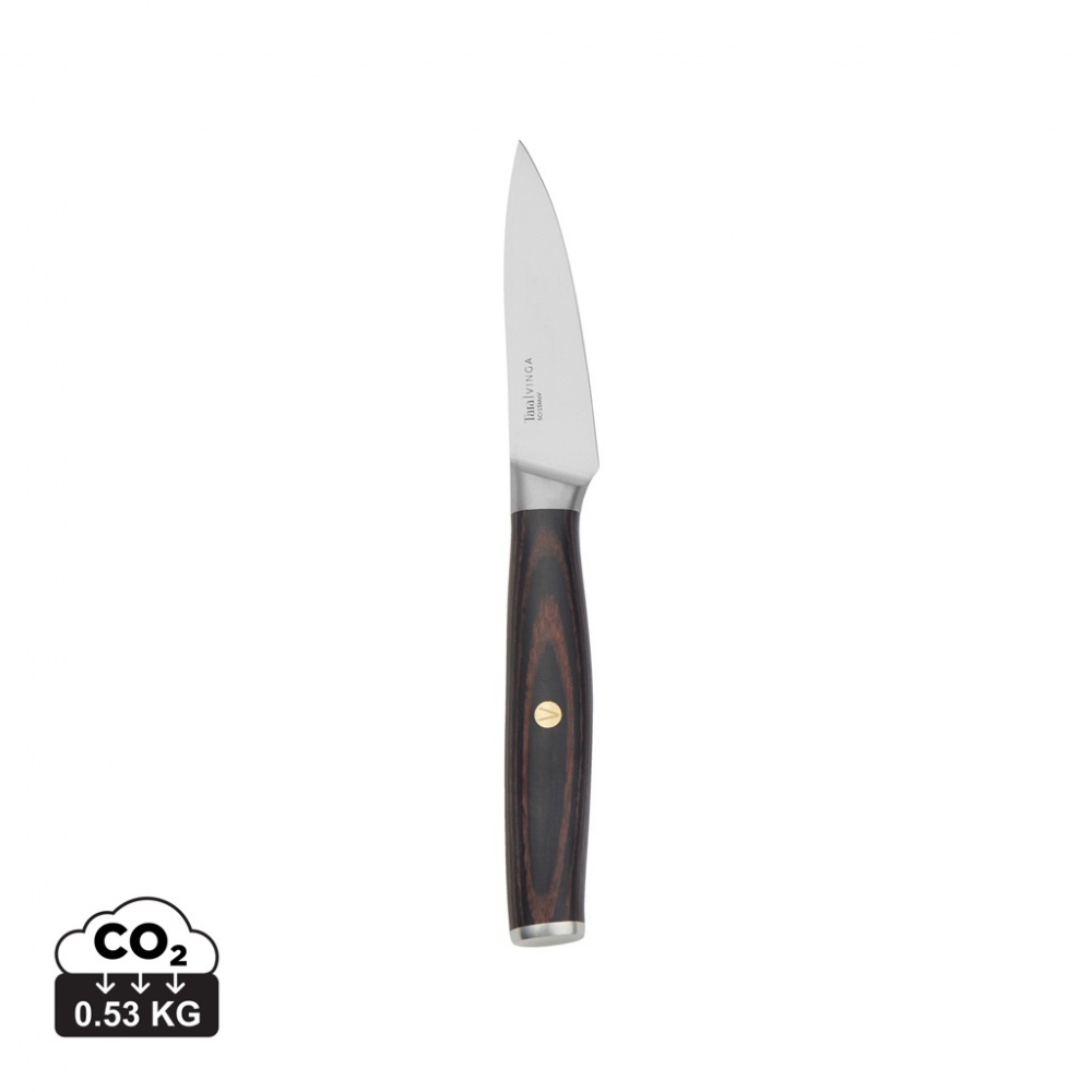 Logotrade promotional gift picture of: VINGA Tara RCS recycled steel paring knife