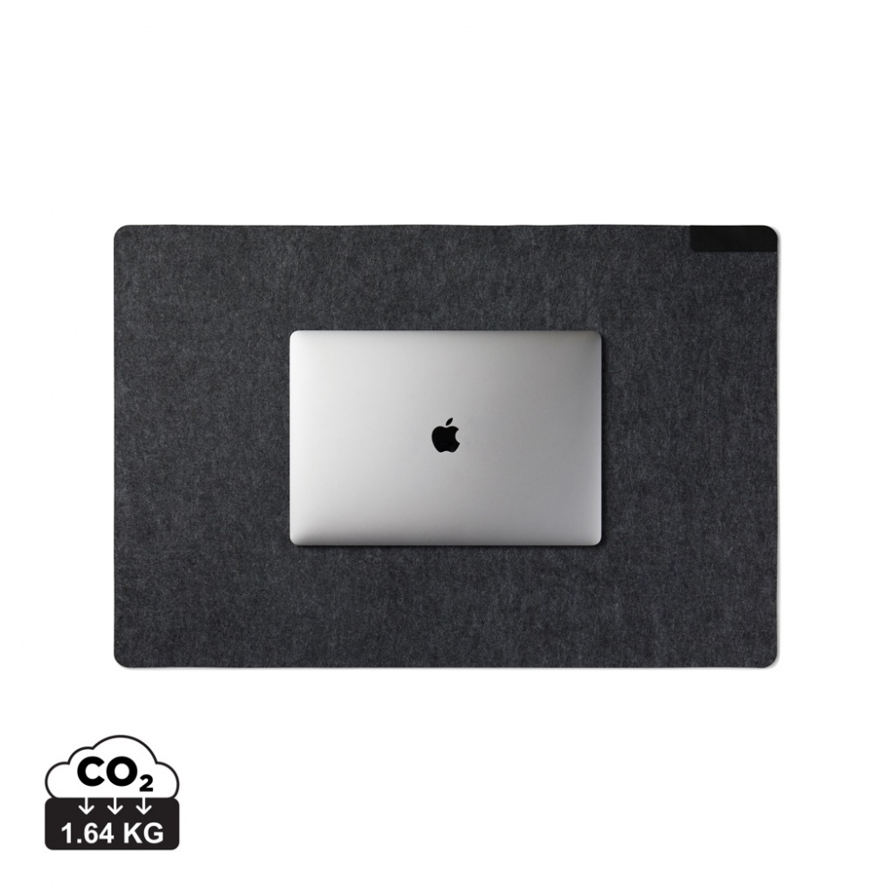 Logo trade promotional products image of: VINGA Albon GRS recycled felt desk pad