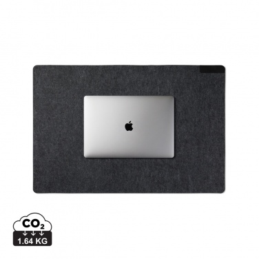 Logo trade corporate gifts picture of: VINGA Albon GRS recycled felt desk pad