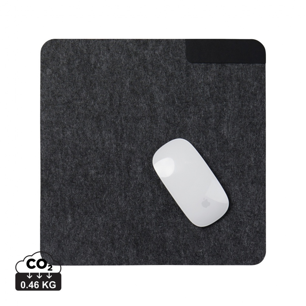 Logo trade advertising product photo of: VINGA Albon GRS recycled felt mouse pad