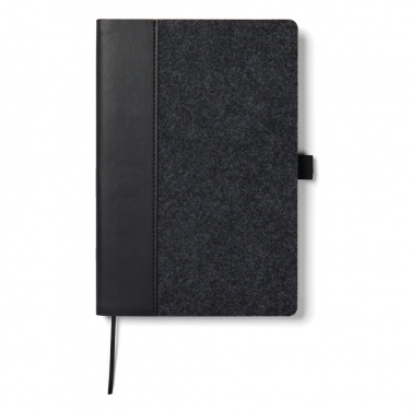 Logo trade advertising product photo of: VINGA Albon GRS recycled felt notebook