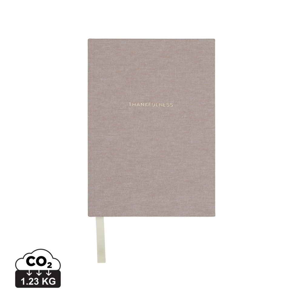 Logo trade promotional giveaway photo of: VINGA Thankfulness GRS recycled paper journal