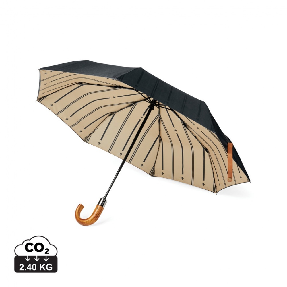 Logotrade advertising products photo of: VINGA Bosler AWARE™ recycled pet 21" foldable umbrella