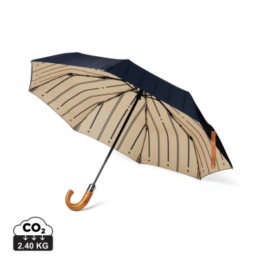 Logo trade promotional gifts picture of: VINGA Bosler AWARE™ recycled pet 21" foldable umbrella