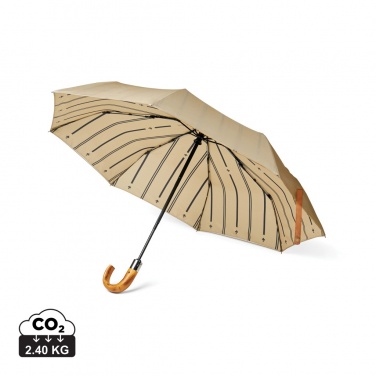 Logo trade promotional items image of: VINGA Bosler AWARE™ recycled pet 21" foldable umbrella