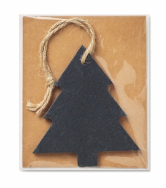 Logotrade promotional product image of: Slate xmas hanger tree