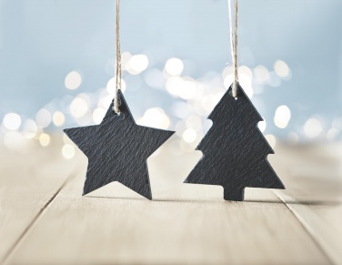 Logo trade promotional products picture of: Slate xmas hanger star