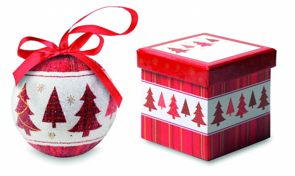 Logo trade promotional merchandise image of: Christmas bauble in gift box