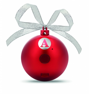 Logotrade promotional item picture of: Speaker Christmas ball