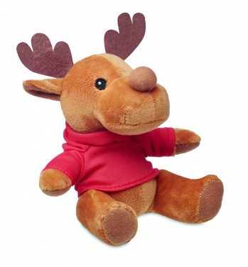 Logotrade promotional products photo of: Plush reindeer with hoodie