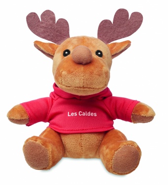 Logotrade advertising product picture of: Plush reindeer with hoodie