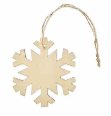 Logo trade advertising product photo of: Snowflake Tree hanger