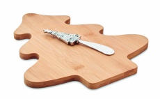 Cheese board set in bamboo