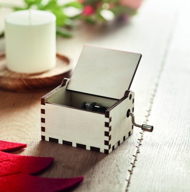 Logo trade promotional merchandise photo of: Wooden Christmas music box