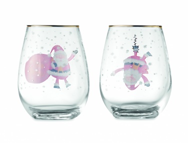 Logotrade promotional gifts photo of: Set of 2 Christmas glasses