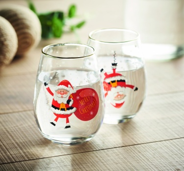 Logo trade promotional product photo of: Set of 2 Christmas glasses