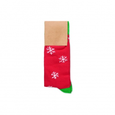 Logo trade promotional merchandise image of: Pair of Christmas socks M