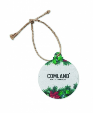 Logo trade corporate gift photo of: Seed paper Xmas ornament