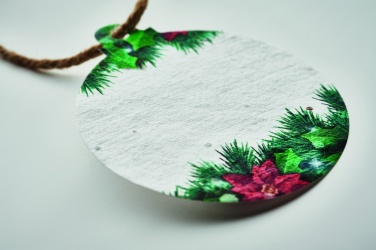 Logo trade promotional products image of: Seed paper Xmas ornament