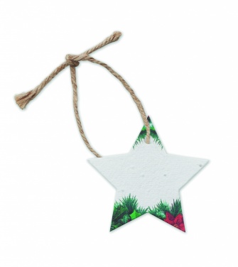 Logotrade promotional product image of: Seed paper Xmas ornament